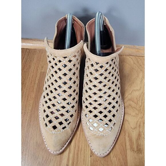 Jeffery C Western Cognac Suede Bootie 6 - Picture 2 of 8